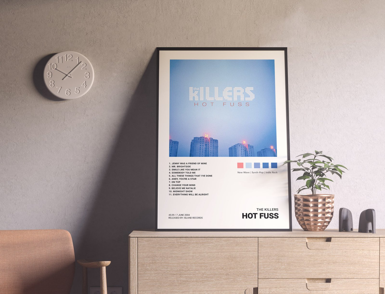 The Killers - Hot Fuss Album Cover Poster | Architeg Prints